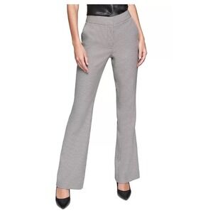 Karl Lagerfeld Paris Sequin Houndstooth Straight Leg Pants Women's Size 2